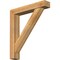 Ekena Millwork Traditional Block Rough Sawn Bracket w/ Offset Brace, Western Red Cedar, 6"W x 32"D x 36"H BKT0604X32X36TRA05RWR - alternate 1